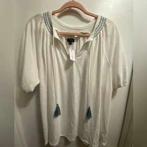 Lane Bryant Peasant top